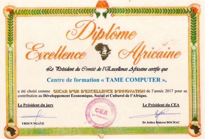 INSTITUT DE FORMATION LE PLUS TITRE EN AFRIQUE: DESIGNE N°1 A 20 REPRISES